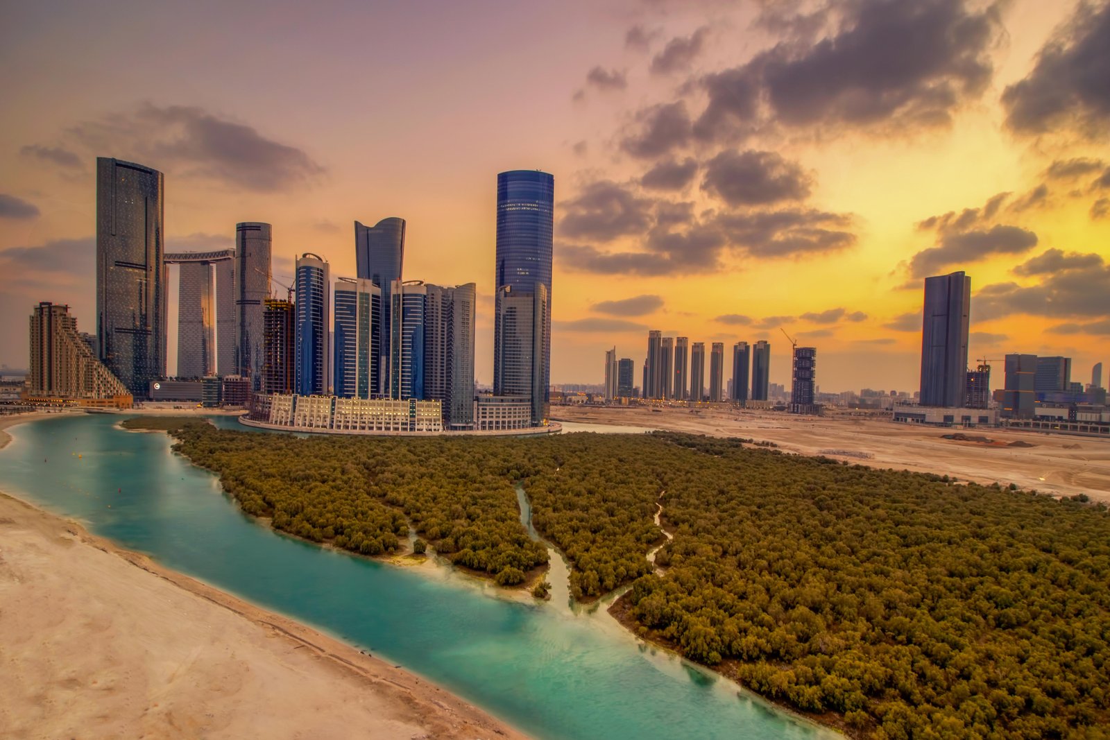 Marina Rise Tower Al Reem Island Abu Dhabi modern waterfront residential skyscraper exterior skyline view luxury apartments